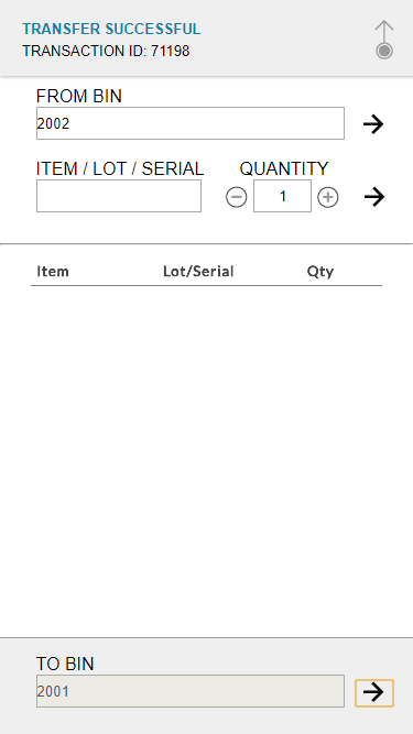 NetSuite Bin Transfer