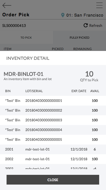 NetSuite Order Picker